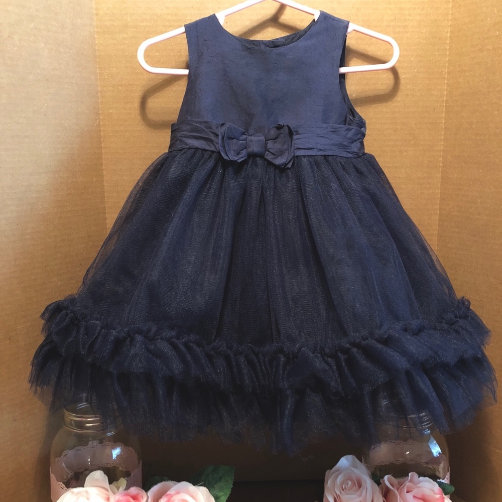 Janie and Jack 6-12m Silk Tulle Ruffle dress